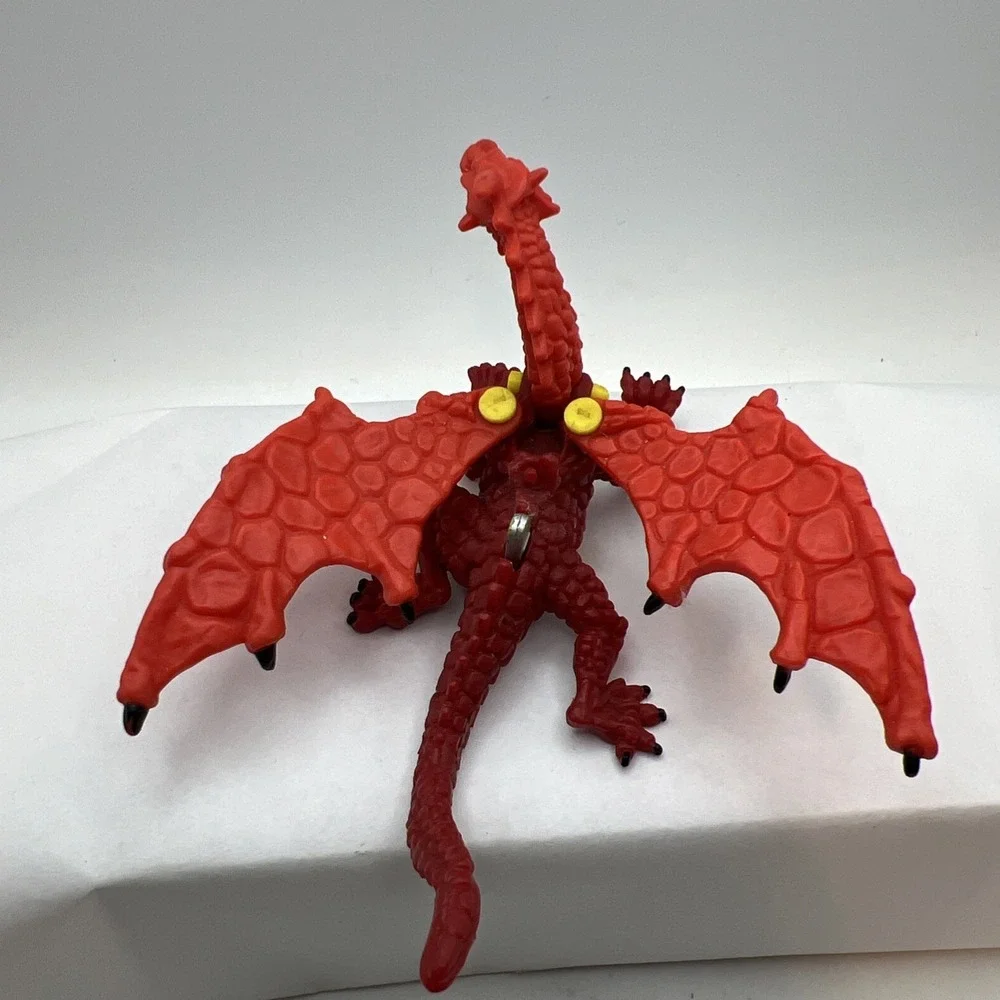 1993 Mighty Max Storm Dragon Red Dragon Figure With Bomb